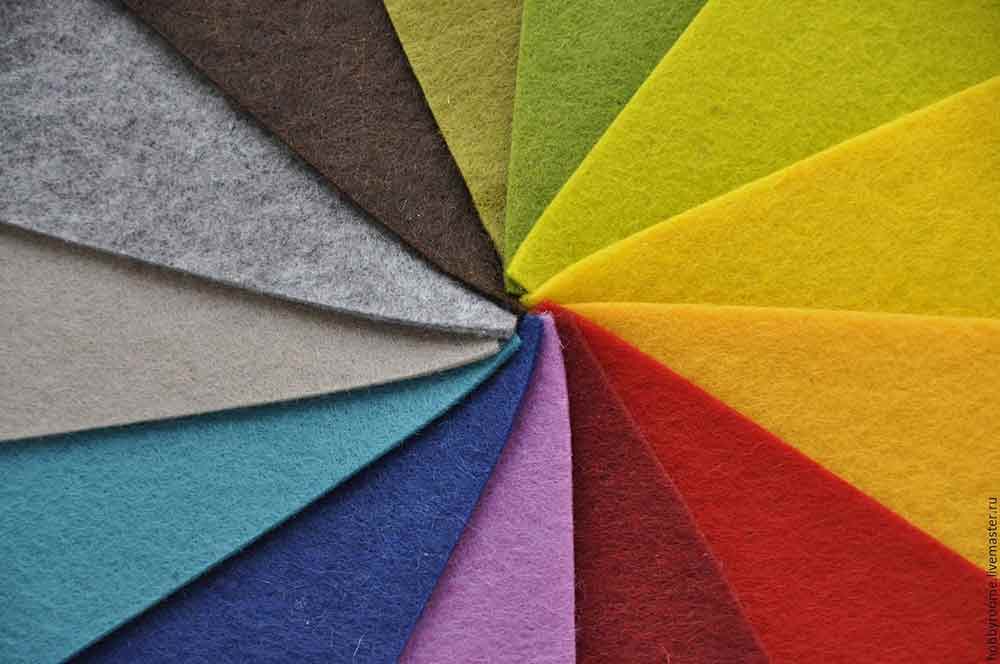 Каким способом правильно подобрать фетр?