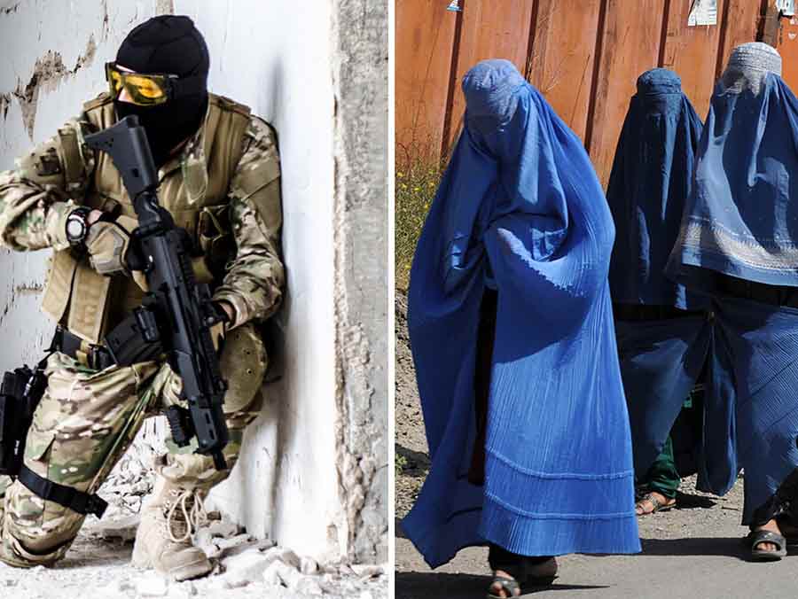 Британские спецназовцы сбежали из Афганистана, переодевшись в женщин