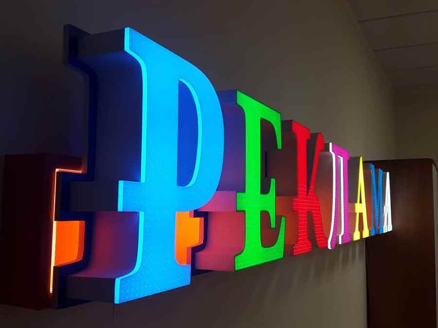 Какие возможности дают объемные буквы?