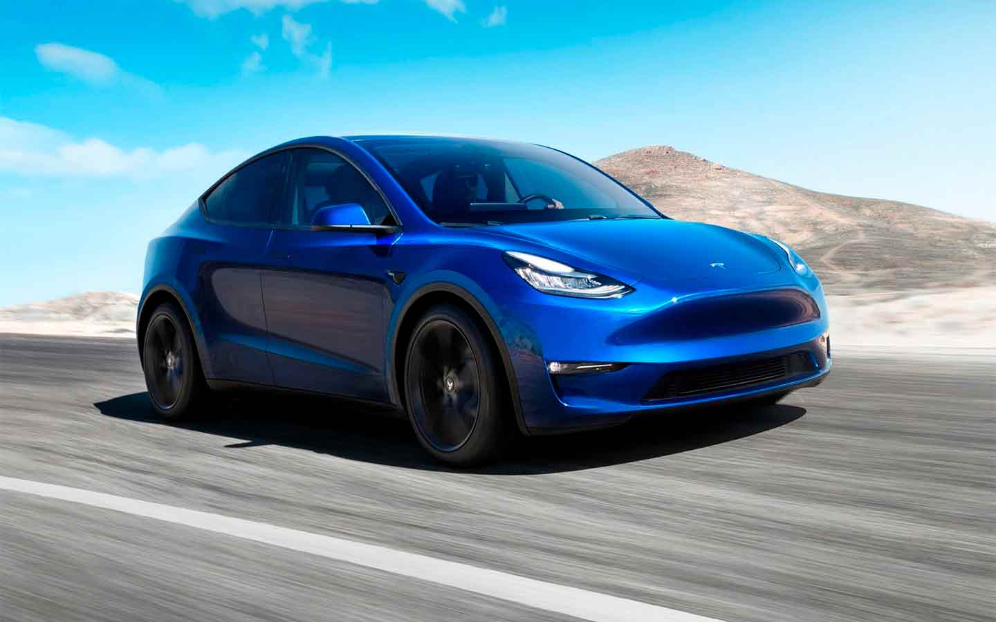 Tesla Model Y, с обновлением идет шустрее