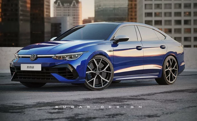 Современная Джетта? Седан VW с передней решеткой Golf