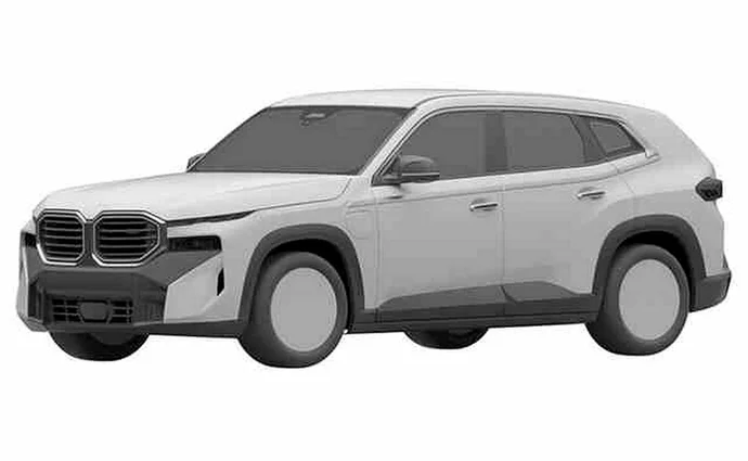 BMW XM появился на новых патентных эскизах, премьера не за горами